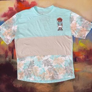 Vibes | Short Sleeve color block boys graphic T-shirt